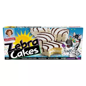 Little Debbie Zebra Cakes, 10 Twin-Wrapped Cakes, 13.0 OZ Box - Picture 1 of 2