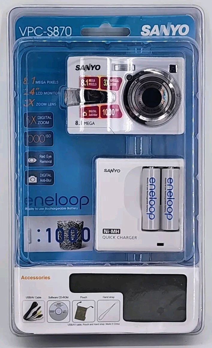 SANYO 8-9.9 Megapixel Digital Cameras for Sale | Shop New & Used