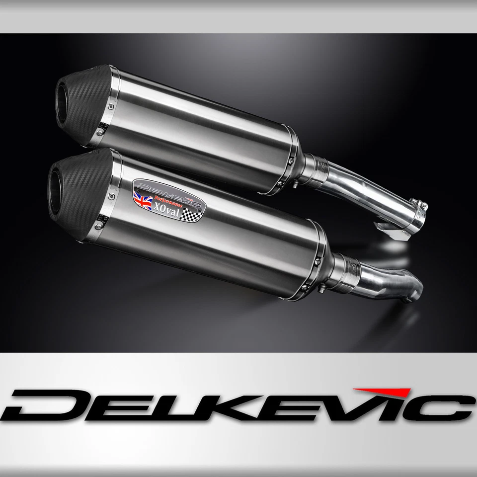 Kit silenciador de escape Kawasaki Z1000 10-16 Delkevic 13,5" X-Oval aço inoxidável - Imagem 1 de 4