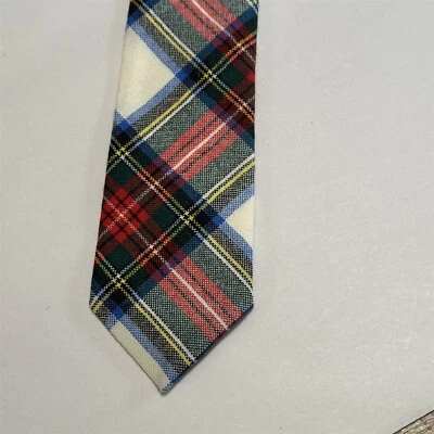 Vestido Corbata Vintage Corbata Stewart Escocés Tartán Escocés Lana Escocesa Escocia Foto 1 de 4