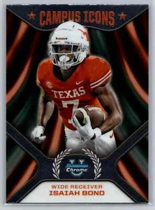 2024 Isaiah Bond  Bowman University U Chrome Campus Icons CI-2 Texas Longhorns - Picture 1 of 2