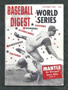 1956 Baseball Digest Magazine Roy McMillan Cincinnati Reds GNL CREASE - Picture 1 of 1