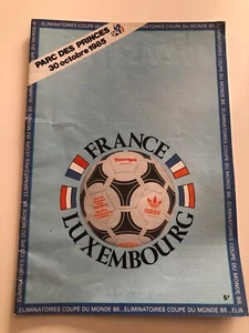 old official program )) FRANCE V LUXEMBOURG 1985 PARIS - Picture 1 of 1