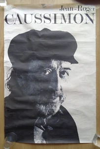 Affiche publicitaire ancienne chanteur JEAN-ROGER CAUSSIMON vintage poster - Picture 1 of 5