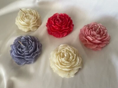 Velas de peonía cera de abejas Foto 1 de 4