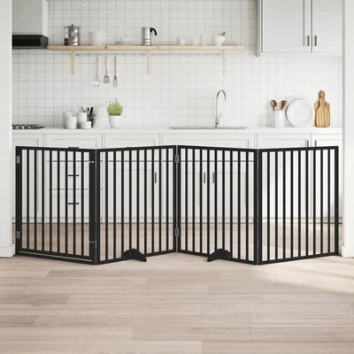 Hundetor Absperrgitter Hunde Schutzgitter Hundegitter Faltbar Pappelholz vidaXL - Bild 1 von 4