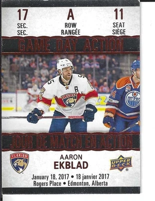 2017-18 UPPER DECK TIM HORTON'S #GDA-11 AARON EKBLAD - Image 1 of 2