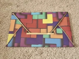 Bunte Clutch Handtasche Geometrisch Handheld - Bild 1 von 24