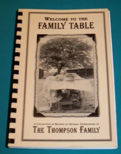 The Thompson Family Cookbook David & Maria Thompson Descendants Prospect Hill NC - Picture 1 of 6
