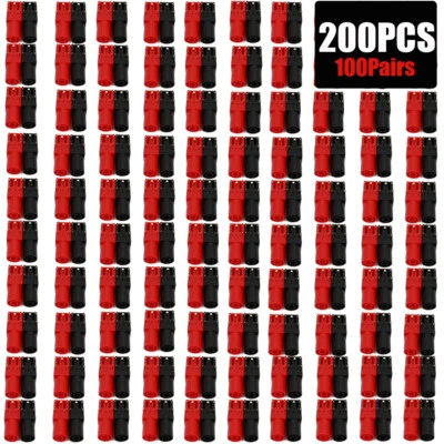 200PCS 4mm Female Banana Jack Gold-Plated Right Angle PCB Mount Socket Connector - Image 1 of 4