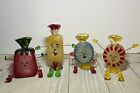 Four WMG Rare 2006 Whimsical Hand Painted Light Up Christmas Candies