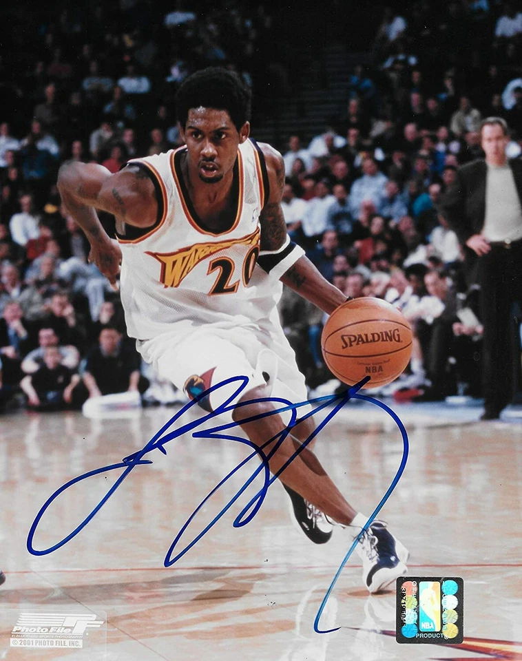 Foto firmada por Larry Hughes Golden State Warriors 8x10 certificado de autenticidad Foto 1 de 1