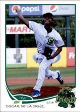2016 Eugene Emeralds Grandstand #5 Oscar De La Cruz Dominican Republic DR Card
