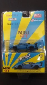 MINI GT LB*Works LAMBORGHINI AVENTADOR Light Blue 1/64 - Picture 1 of 2