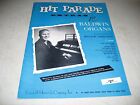 Baldwin Organs Hit Parade Extras Book 2 Sheet Music Songbook 1958 25pgs