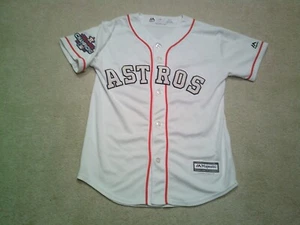 Houston Astros Verlander Jersey Youth Medium White 2017 World Series - Picture 1 of 10