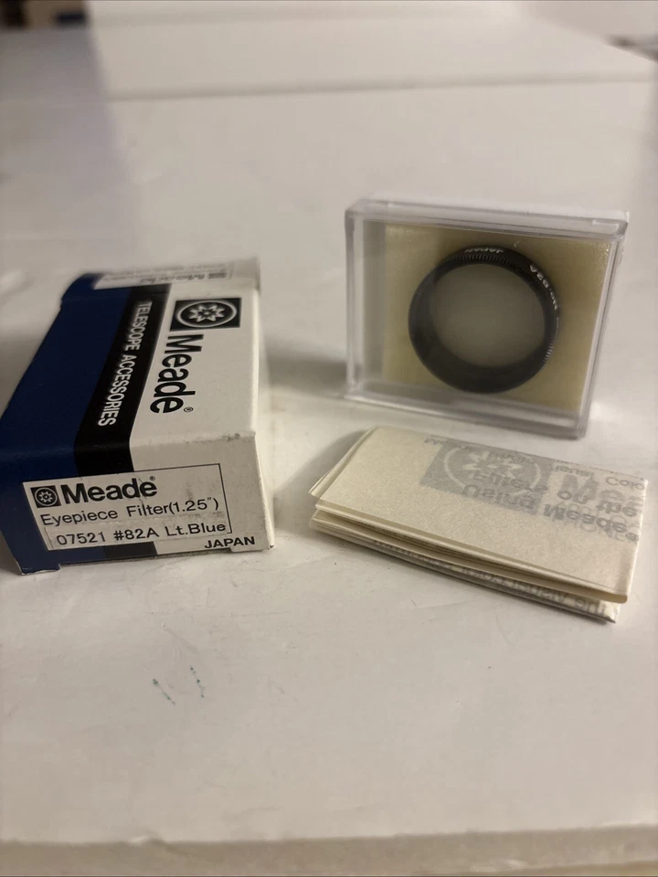 Filtro Meade Serie 4000 1.25" Nº 82A COD 07521 Japón Caja Abierta Azul Claro Foto 1 de 4