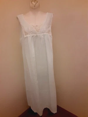 Camisón sin mangas vintage Vanity Fair verde mar lencería ropa para dormir nuevo... Foto 1 de 4