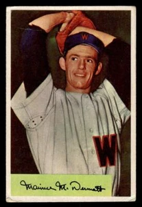 1954 Bowman #56 Maury McDermott Card Washington Senators - Picture 1 of 2