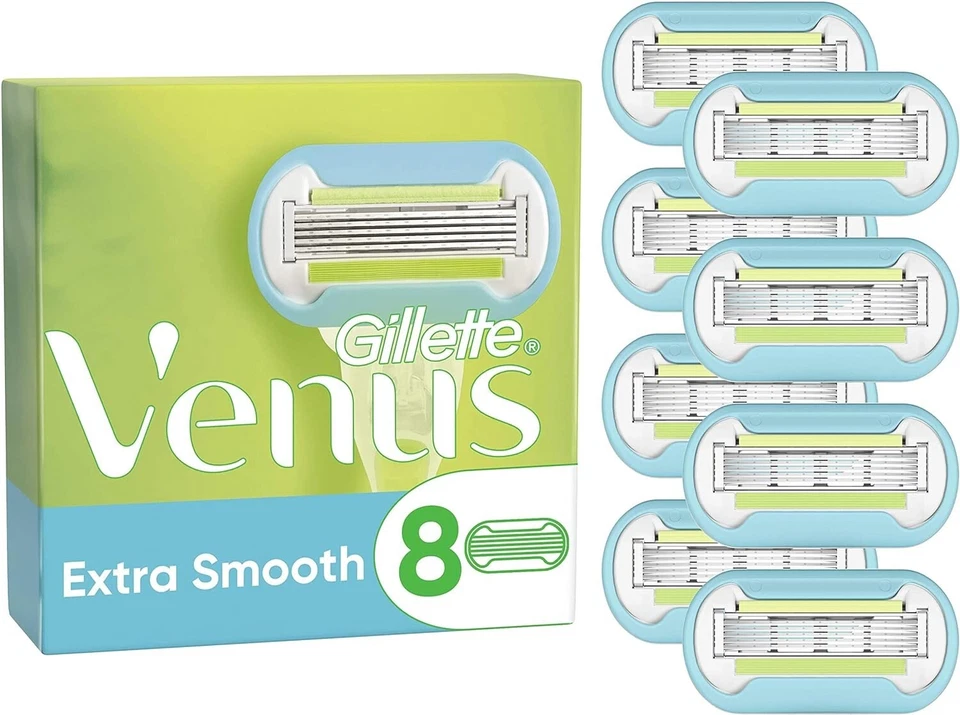 1x Gillette Venus Extra Smooth 5-fach Rasierklingen Damen 8 Ersatzklingen