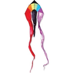Rainbow Arch Flo Tail 13 Foot Delta By Premier Kites 44 Foot Tails - Picture 1 of 1