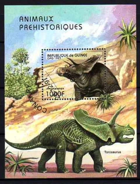史前动物 几内亚 1997 (5) 块码 Yvert 号 123F 取消二手 — 第 1/1 张图片