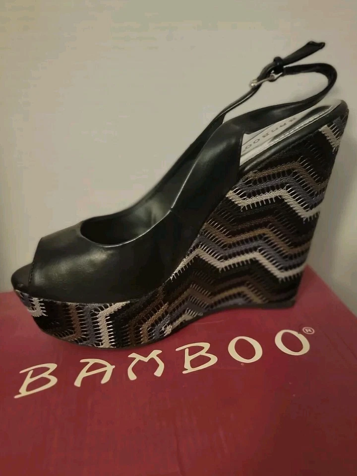 New Bamboo WOMENS ELIZA-8.5 Black Patent  - Image 1 of 4
