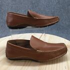 Steve Madden Shoes Mens 9 Novo Loafers Brown Leather Casual Slip On Square Toe