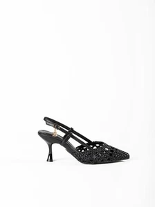 scarpe donna con tacco alto decolte sandali Laura Biagiotti eleganti comode nero - Foto 1 di 3