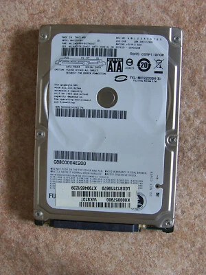 Fujitsu MHY2200BH 200GB HDD SATA laptop 2.5 internal hard drive CA06889-B378000T - Image 1 of 2