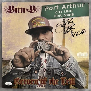 BUN B SIGNED RETURN OF THE TRILL 2025 RECORD STORE DAY EXCLUSIVE RED VINYL JSA - Bild 1 von 2