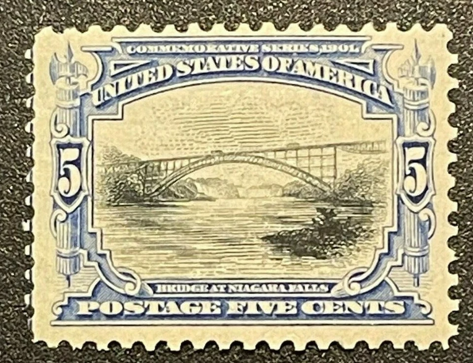 Scott#: 297 - Pan-Am Expo Issue Bridge @ Niagra Falls Gem of a stamp MNHOG XF - Image 1 of 2