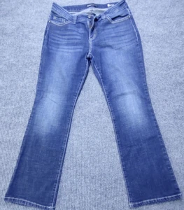 Pantalones de mezclilla Lee para mujer tiro medio apenas bootcut solapa bolsillo 12 cortos boho country  - Imagen 1 de 16