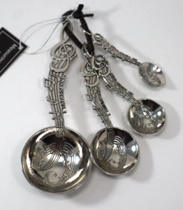 TBOT Treble clef music note Measuring spoon set Ganz er73679 housewarming gift - Picture 1 of 12