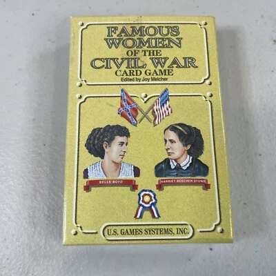 Famous Women of The Civil War Card Game Playing Cards Deck US Games Systems New - Image 1 of 4