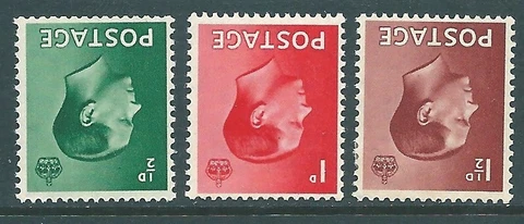 GB 1936 Edward VIII mint INVERTED watermark SET Cover
