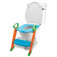 Potty Toilet Training Seat w/ Non-Slip Stepladder & Easy-Grip Handles 3 in 1
