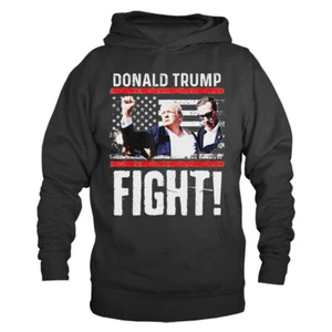 Donald Trump Fight! Rally Shooting Trump 2024 Campaign Political Hoodie - Bild 1 von 10