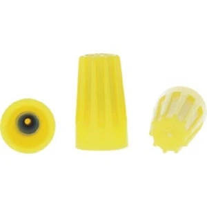 (3-100pk)-Ideal Wire-Nut Medium Yellow Copper to Copper Wire Connector 30-074P - Picture 1 of 1