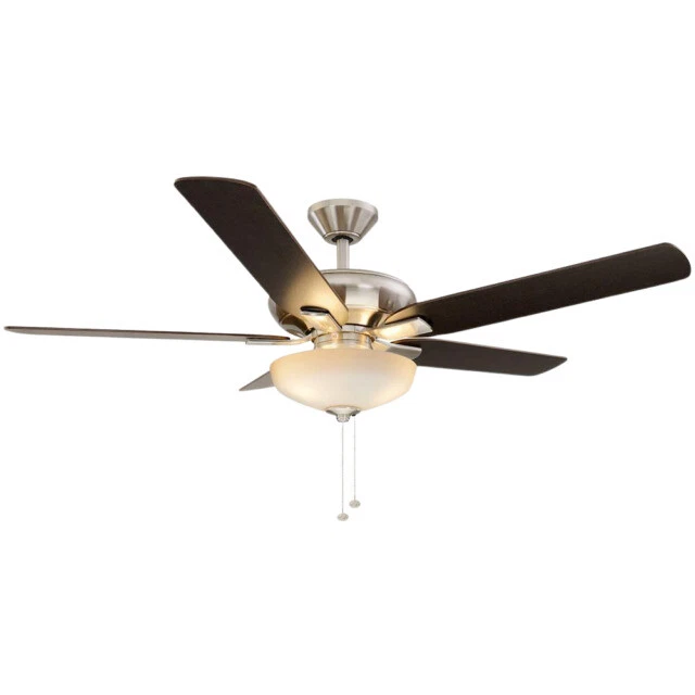 Hampton Bay Holly Springs 52" LED Ceiling Fan - Brushed Nickel (57269)