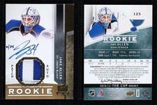 2012-13 Upper Deck The Cup Gold Patch /34 Jake Allen #125 Rookie Patch RC