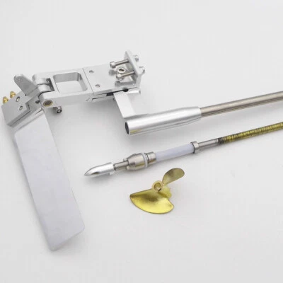 RC Boat 4.76mm 3/16" Flexible Drive Shaft Strut 110 Rudder Copper Propeller Kits - Image 1 of 4