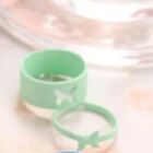 2pcs Butterfly Rings Couple Rings Set Open Adjustable Mint Green Uk Seller 