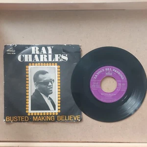 dischi vinile 45 giri lp ray charles busted making belive - Picture 1 of 2