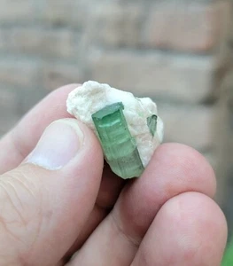 Aesthatische grüne Turmaline auf Matrixkristall Probe Afghanistan Heilgesteine ​​ - Bild 1 von 6