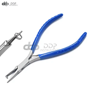 Pinze ad anello diviso 5"" - Acciaio inox - Impugnatura PVC blu - Mai più rotte - Foto 1 di 3