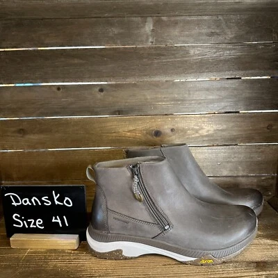 Nuevas Botas Mujer Dansko Margo Cuero Taupe Tobillo WP Talla 41 10.5-11 M Foto 1 de 4