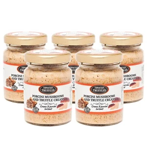 White truffle Porcini sauce Gourmet Mushroom for Pasta, Meat, Spaghetti 5 x 80g - Picture 1 of 12