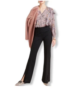 Anthropologie Pants Pull On Black Plus 26W Capsule Staple Office Stretch Comfy - Picture 1 of 13