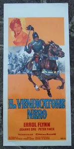 original it locandina movie poster THE WARRIORS - THE DARK AVENGER Errol Flynn - Picture 1 of 1
